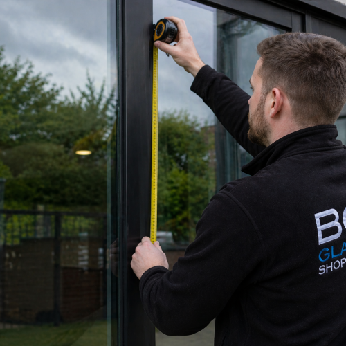 On-site Glass Dimension Measuring Service